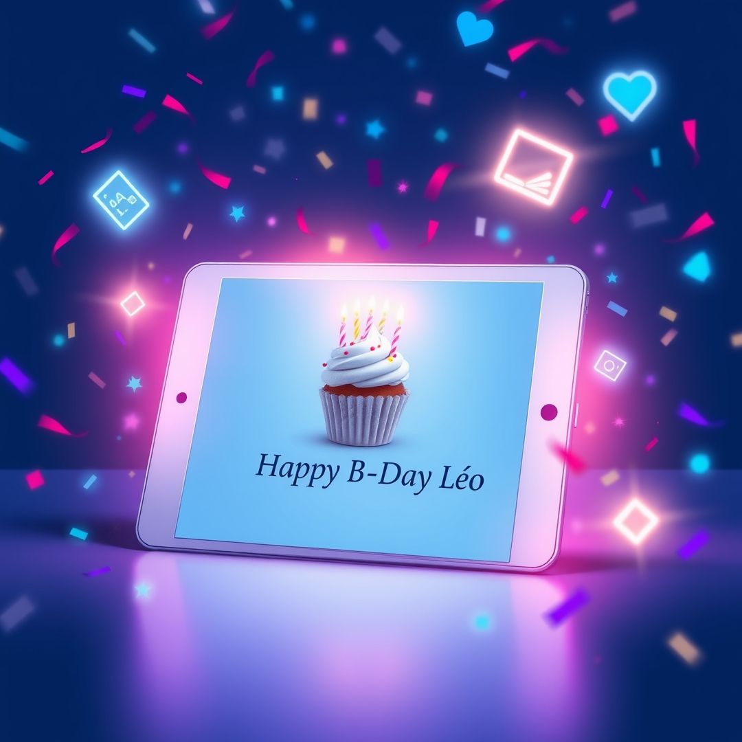 Carte d'anniversaire électronique