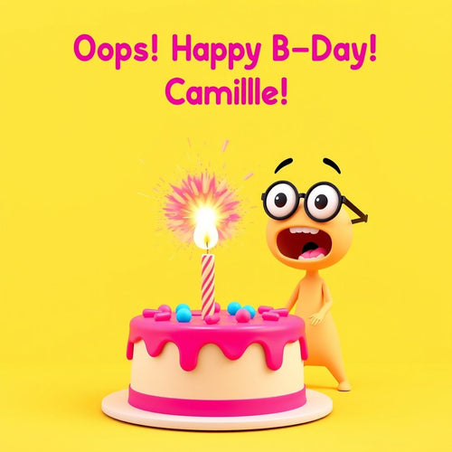 Carte numérique comique « Joyeux anniversaire »