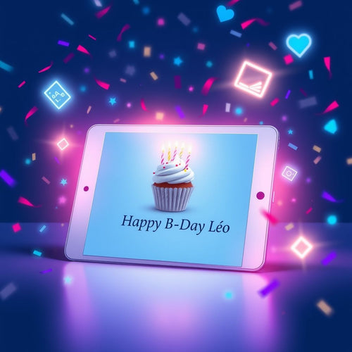 Carte d'anniversaire électronique