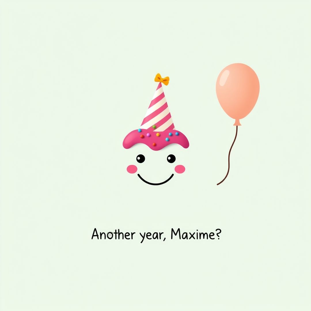 Carte d'anniversaire amusante