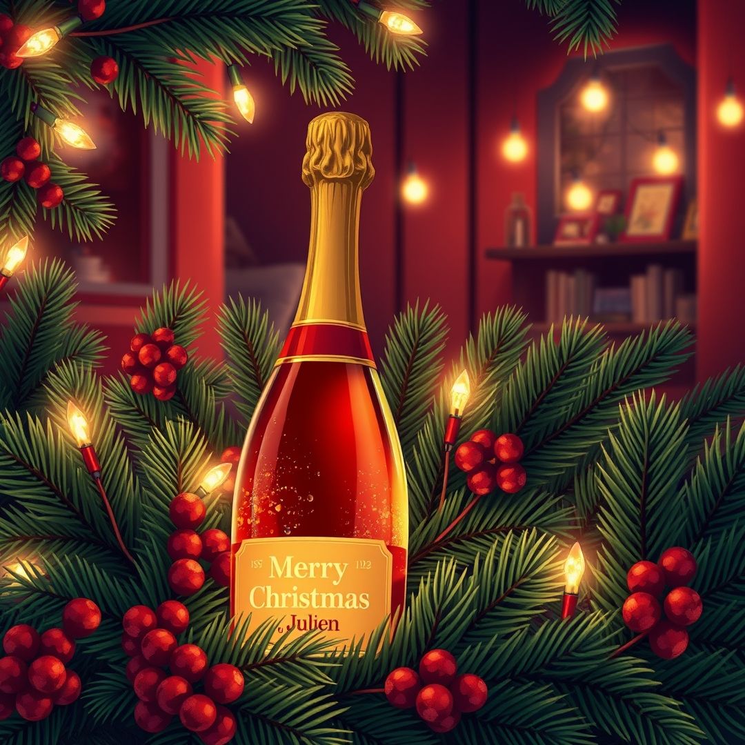 Carte numérique de Noël